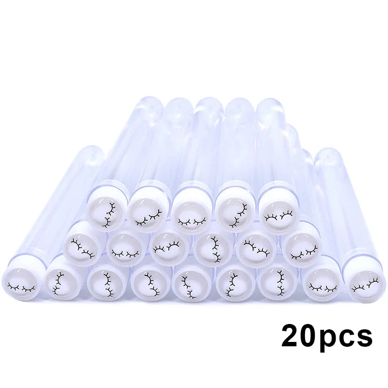 20PCS Reusable Mascara Wand & Eyelash Brush Tubes