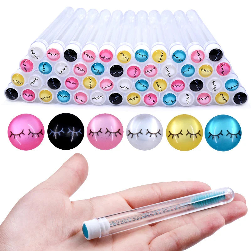 20PCS Reusable Mascara Wand & Eyelash Brush Tubes