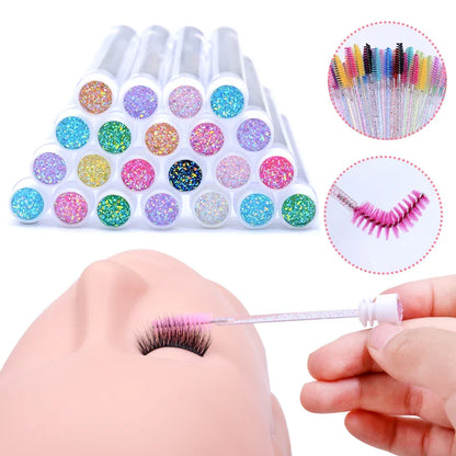 20PCS Reusable Mascara Wand & Eyelash Brush Tubes
