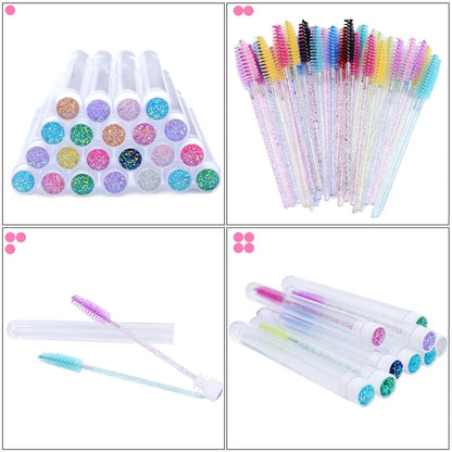 20PCS Reusable Mascara Wand & Eyelash Brush Tubes
