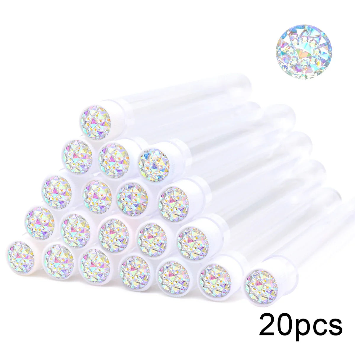 20PCS Reusable Mascara Wand & Eyelash Brush Tubes