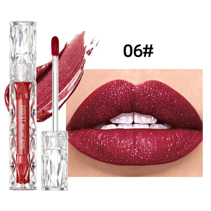 QIBEST Waterproof Diamond Shimmer Glitter Lip Gloss