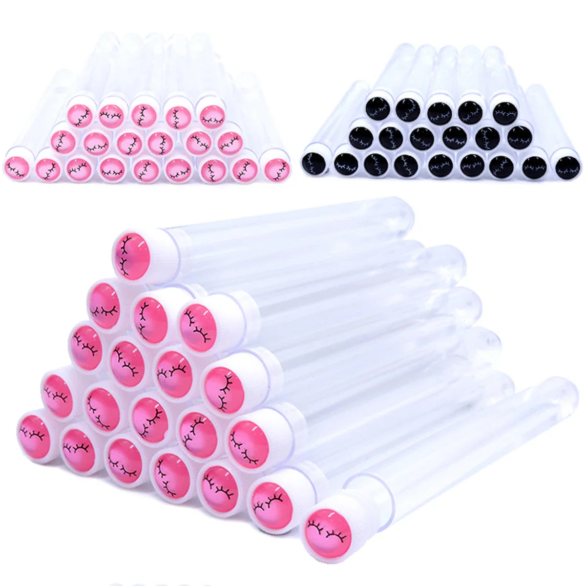 20PCS Reusable Mascara Wand & Eyelash Brush Tubes
