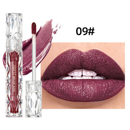 QIBEST Waterproof Diamond Shimmer Glitter Lip Gloss