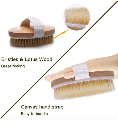 Exfoliating Wooden Body Massage Brush