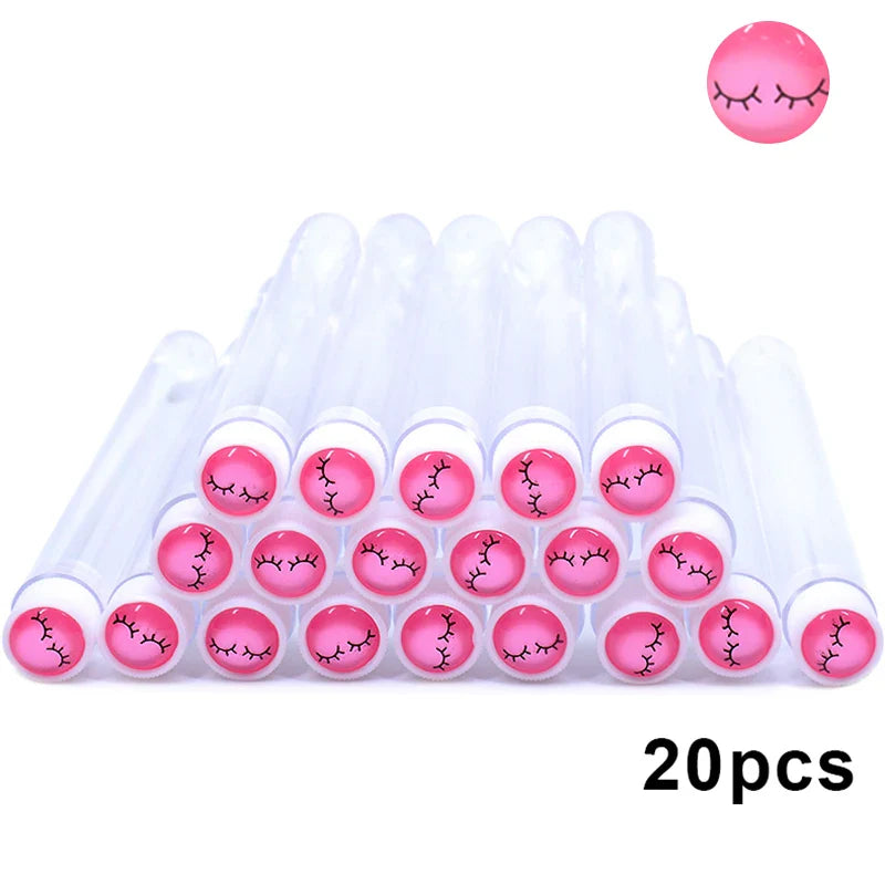 20PCS Reusable Mascara Wand & Eyelash Brush Tubes