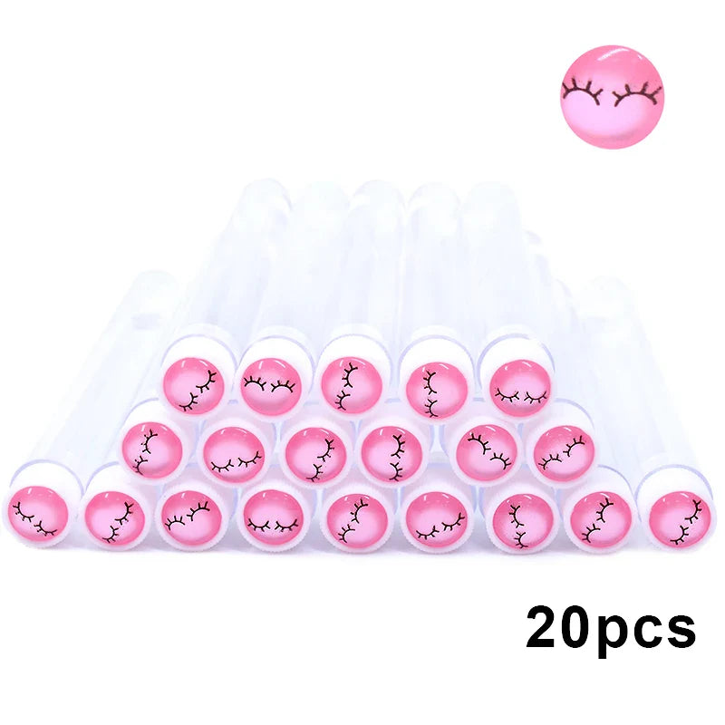 20PCS Reusable Mascara Wand & Eyelash Brush Tubes