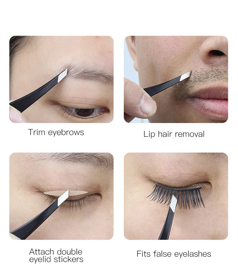 Stainless Steel Hair Removal Tweezers