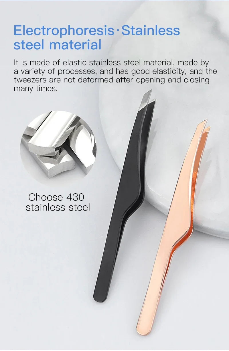 Stainless Steel Hair Removal Tweezers