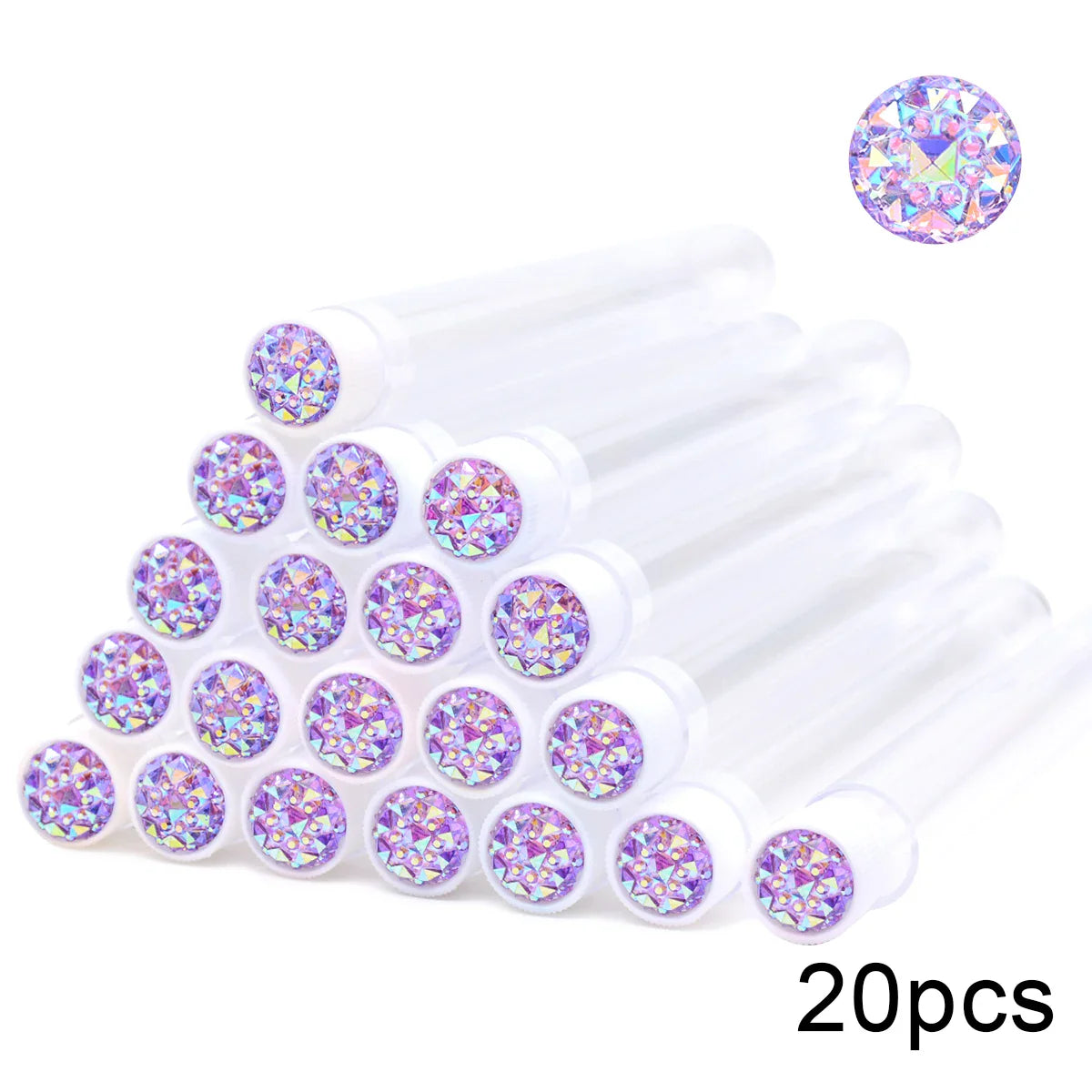 20PCS Reusable Mascara Wand & Eyelash Brush Tubes