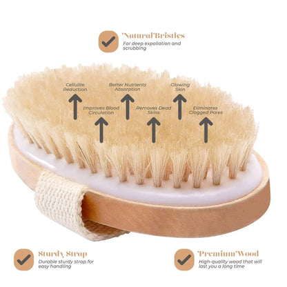 Exfoliating Wooden Body Massage Brush