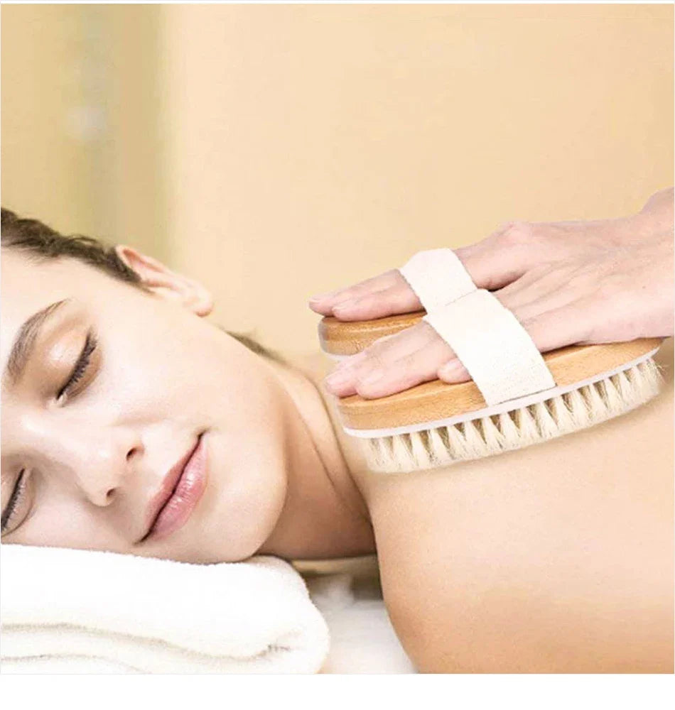 Exfoliating Wooden Body Massage Brush