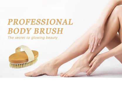 Exfoliating Wooden Body Massage Brush