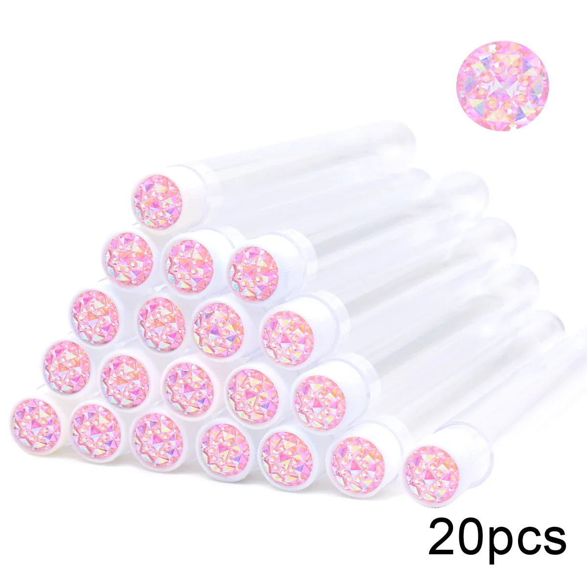20PCS Reusable Mascara Wand & Eyelash Brush Tubes