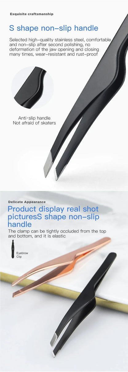 Stainless Steel Hair Removal Tweezers