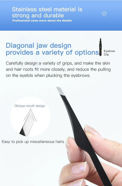Stainless Steel Hair Removal Tweezers